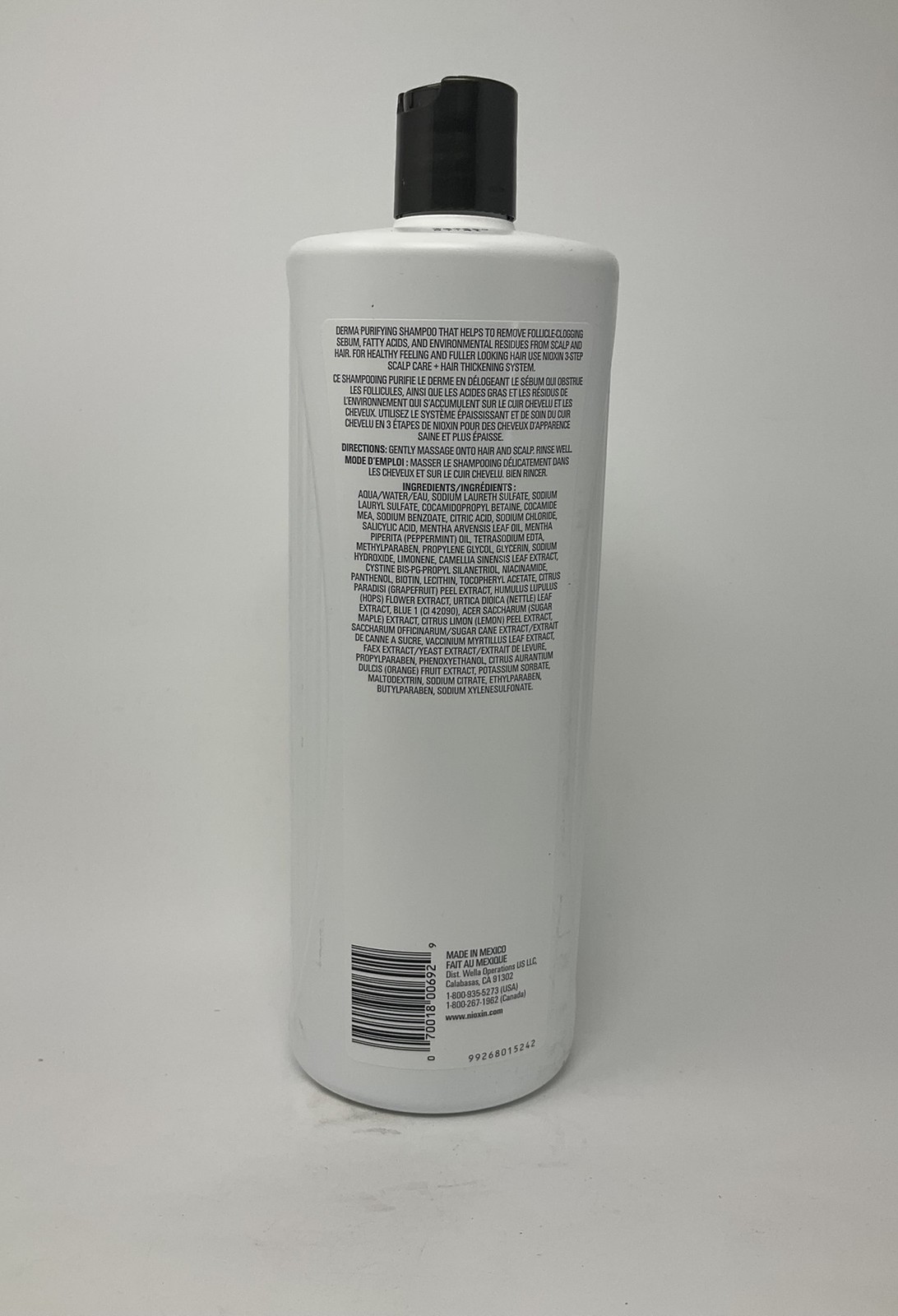 Nioxin System #1 Shampoo Normal to Thin Hair 33.8 oz, Packaging May Vary