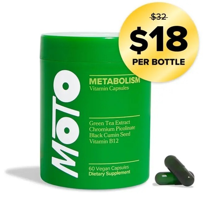 MOTO Boosting Metabolism – Capsule -Energy Curb Cravings Metabolism Fitnessy