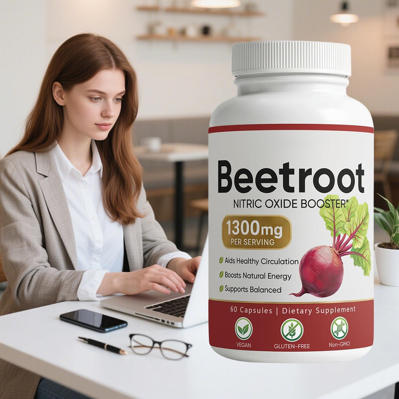 Root Beetroot – 1300mg, Lemeli Beet Lemeli Capsules Boost Vitality 60 Capsules