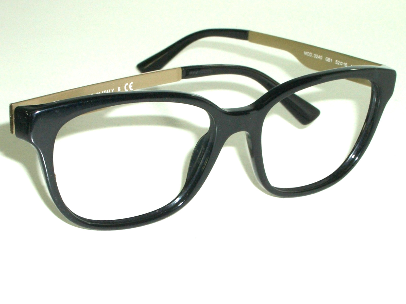 VERSACE MOD.3240 GB1 52[]16 140 GOLD/BLACK SUNGLASSES/EYEGLASSES FRAMES ONLY