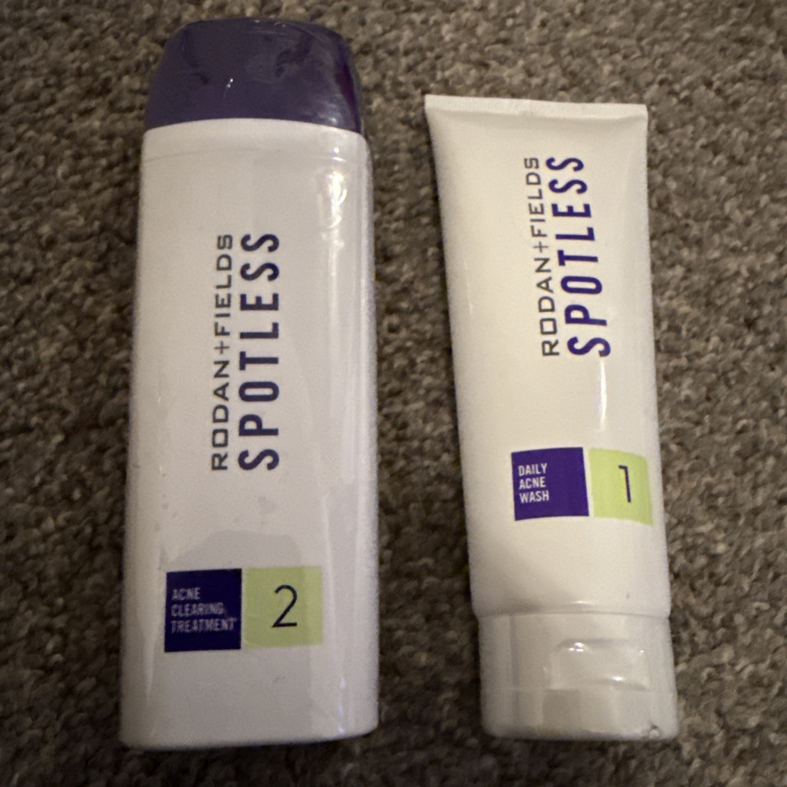 Rodan + Fields Spotless Acne Clearing Treatment Step 1 & 2 Exp 07/2025 ~ Sealed
