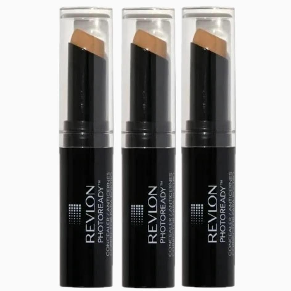 Revlon PhotoReady Stick Concealer, Medium Coverage, 006 Deep, 0.11 oz – 3 PACK