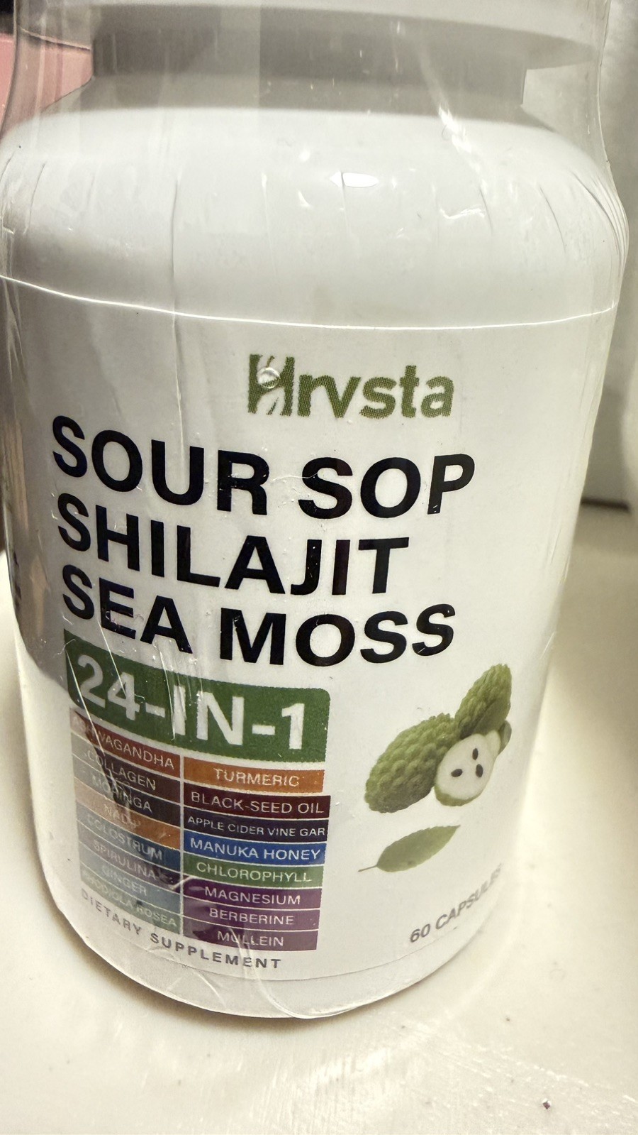 Soursop Shilajit Sea Moss Lion’s Mane – Improve Skin Health,Joint & Bone Health