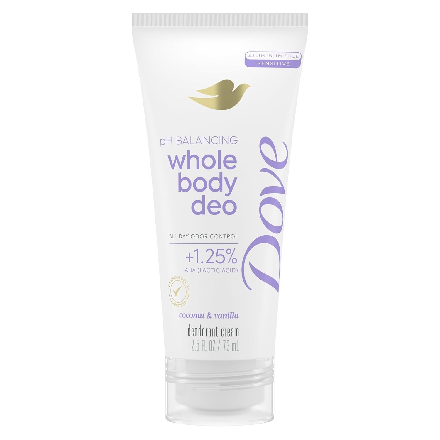 Dermatologist Approved Dove Whole Body Deodorant Cream – Coconut Vanilla, 2.5 oz