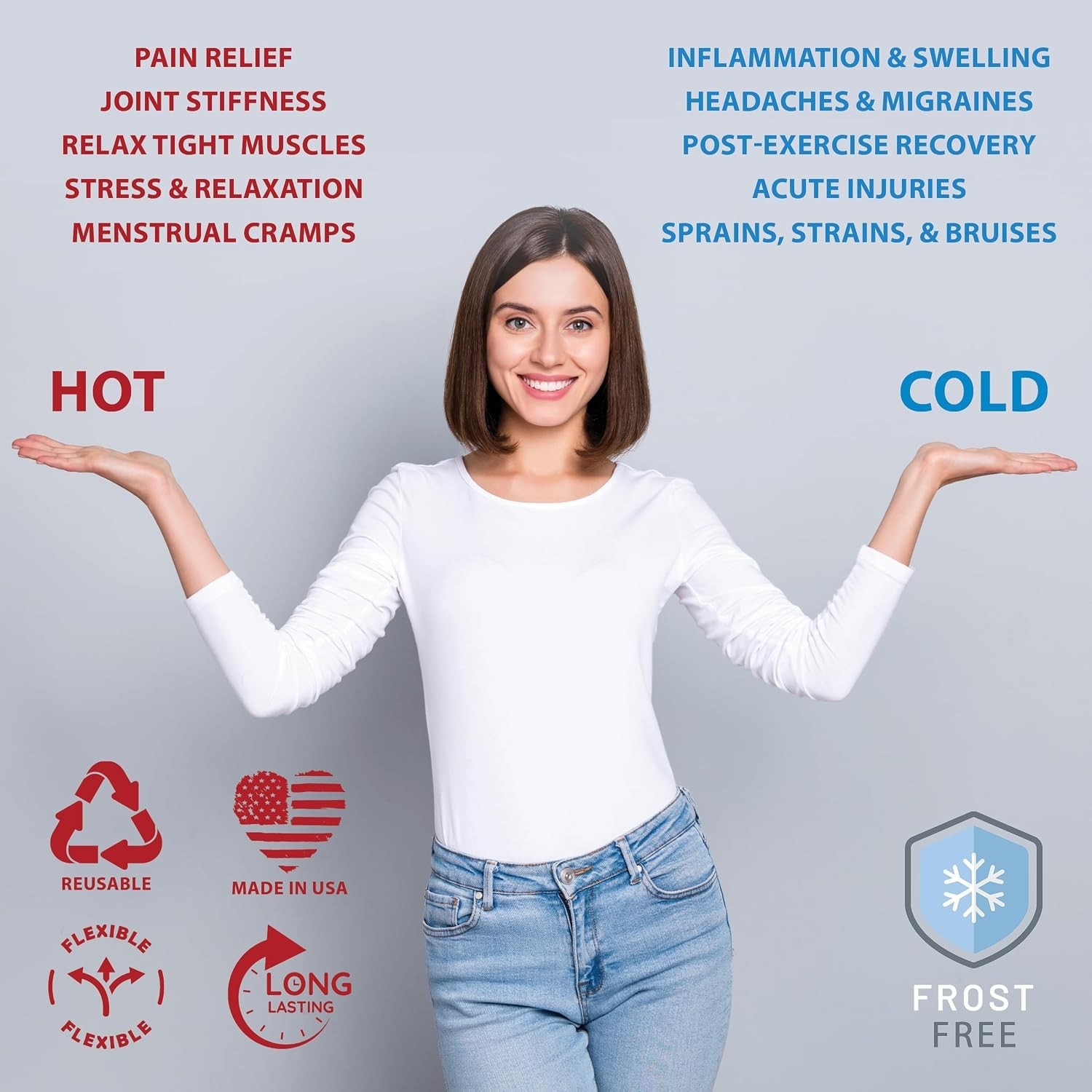 Durable 2-Pack of Soft CorPaks – Hot & Cold Therapy for Muscle Pain Relief