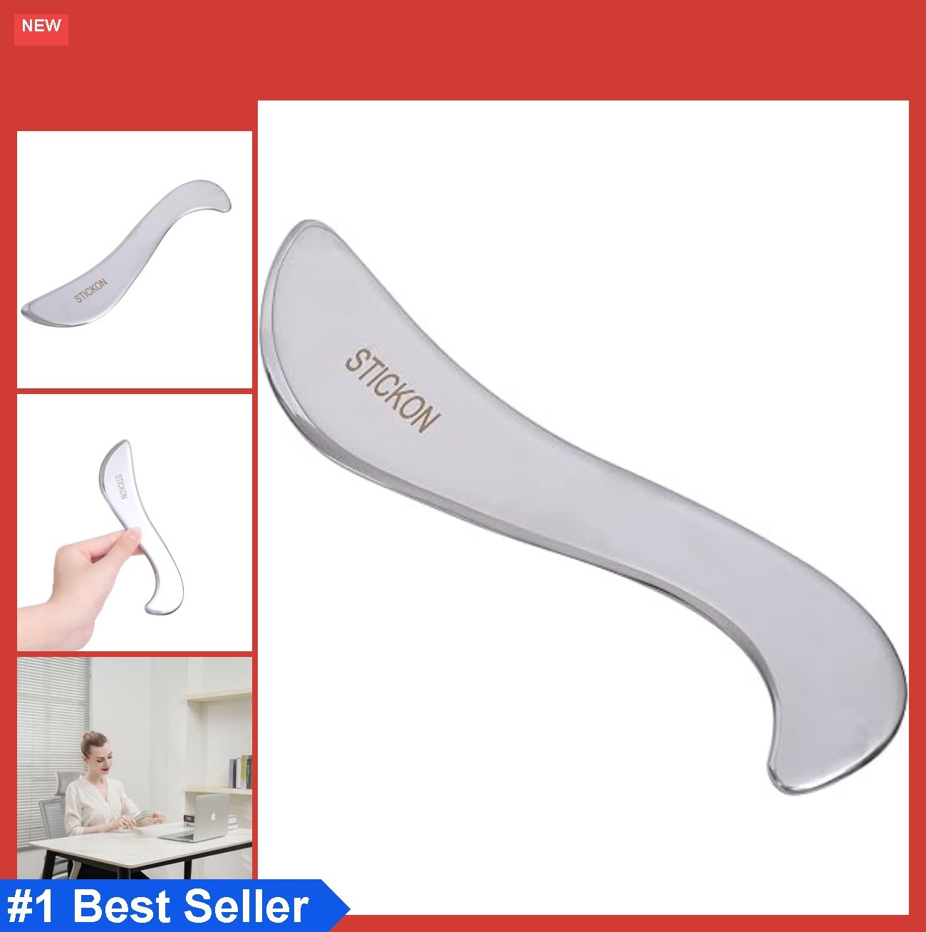 Stainless Steel Gua Sha Muscle Scraper Tool IASTM Soft Tissue Massage