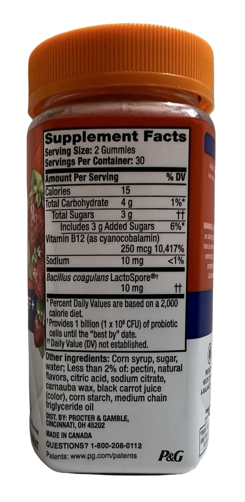 Align Probiotic Bloating Relief + Food Digestion 60 Gummies EXP 09/2026