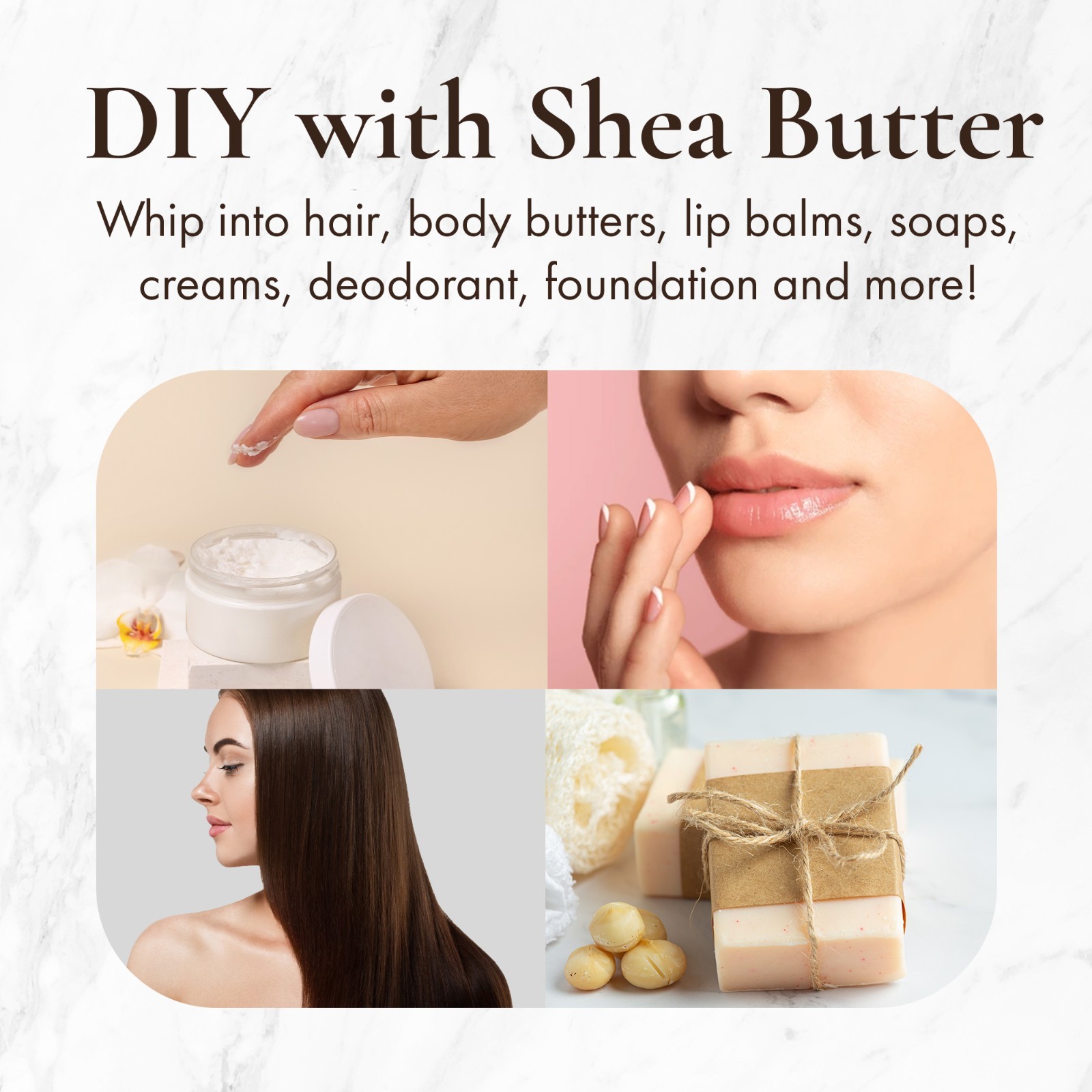 Raw African Shea Butter 1 LB – 100% Pure Unrefined Organic Ghana Wholesale Bulk