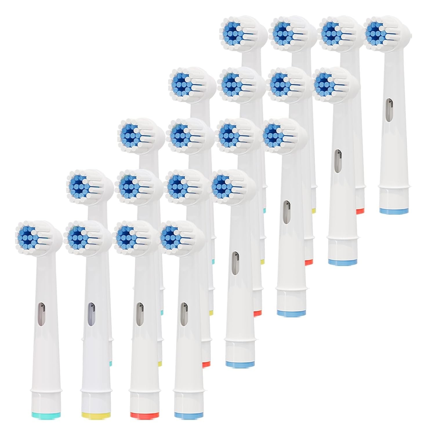 GENKENT 20PCS Extra Soft Replacement Brush Heads Compatible with Oral-B Braun