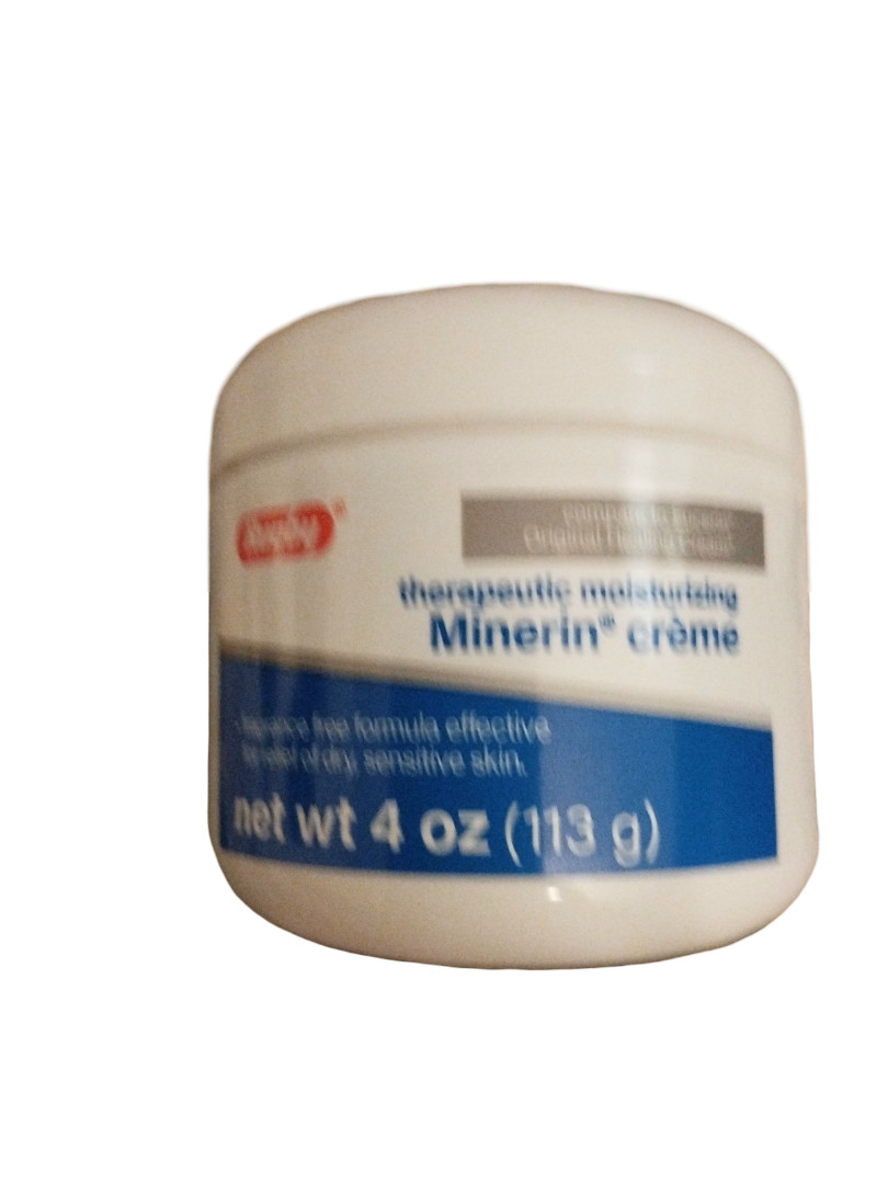 Major Rugby Minerin Creme Dry Skin Relief Hand and Body Moisturizer lotion 4 oz