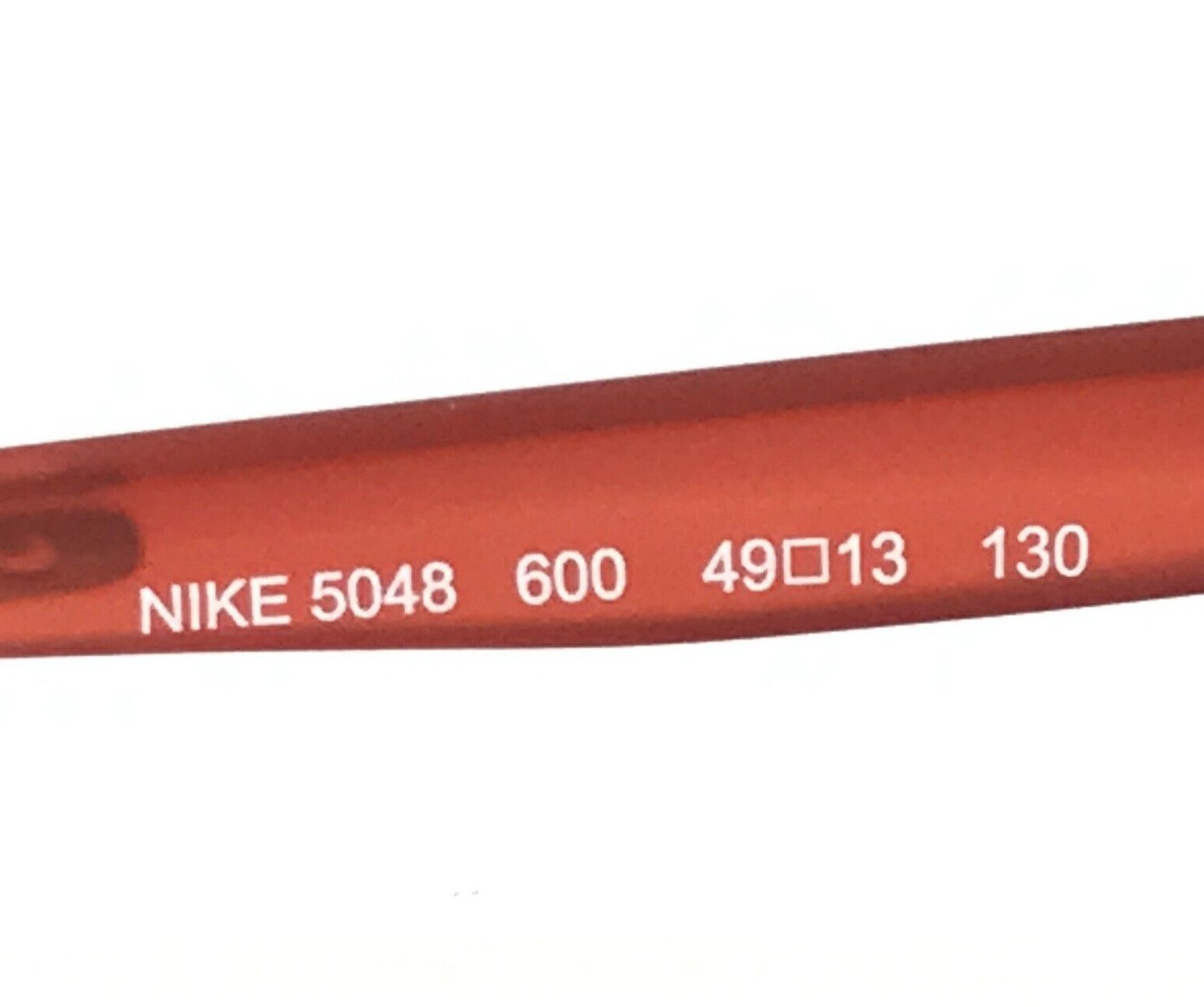 Nike Small Eyeglasses Frames 5048 600 Matte Cinnabar Square Full Rim 49-13-130