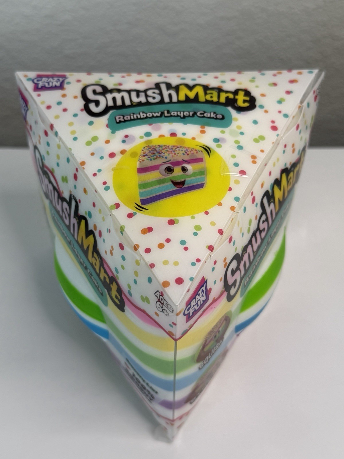 RMS SmushMart Rainbow Layer Cake Squishy Stretchy Foam Squeeze Toy