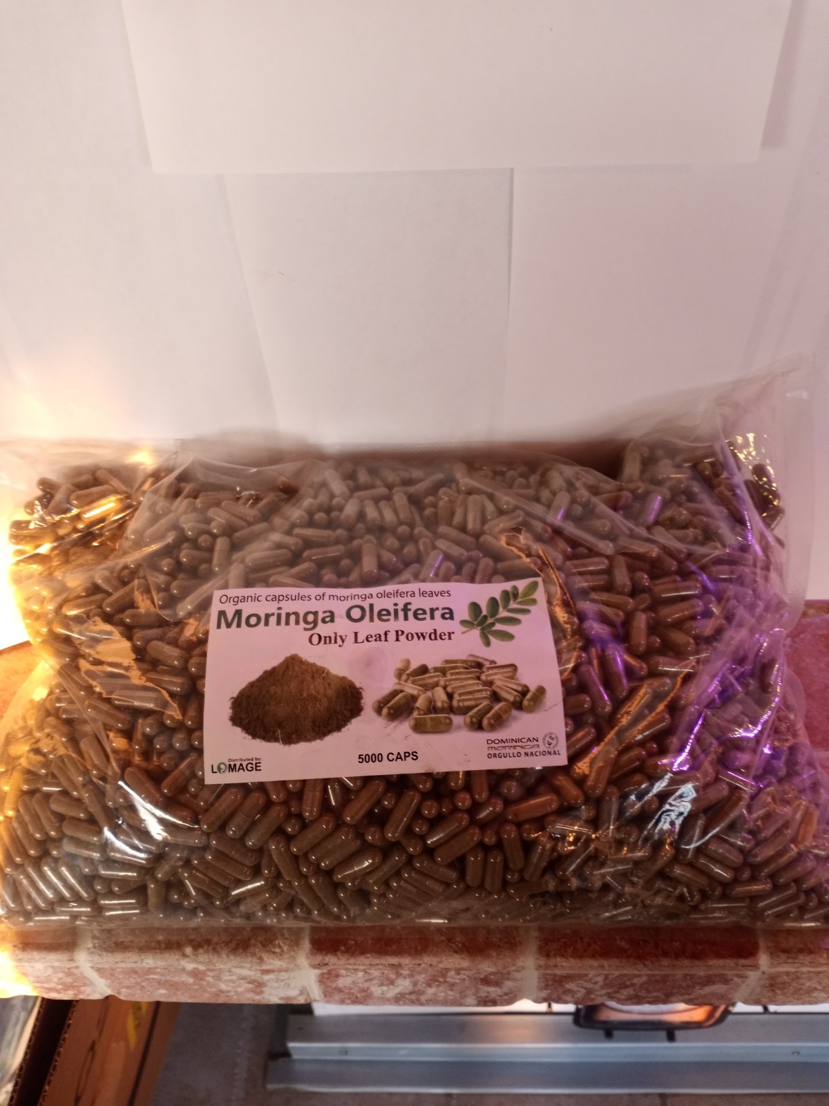 Moringa Oleifera Leaf Capsule NON GMO – Natural – Organic 5,000 caps super food