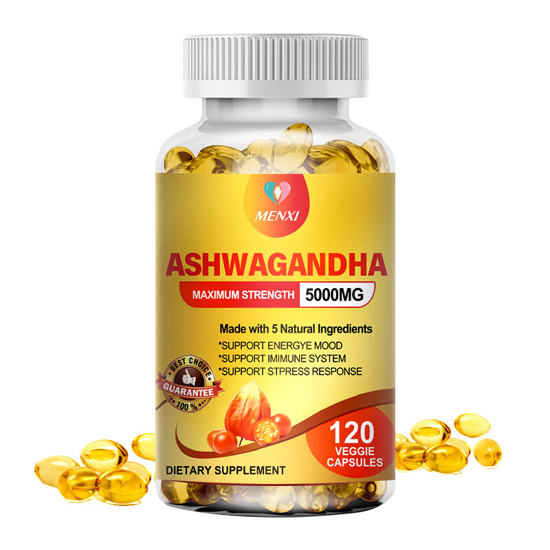KSM-66 Ashwagandha – Anxiety Reduction & Energy Enhancement Vegan Formula 1-4PCS