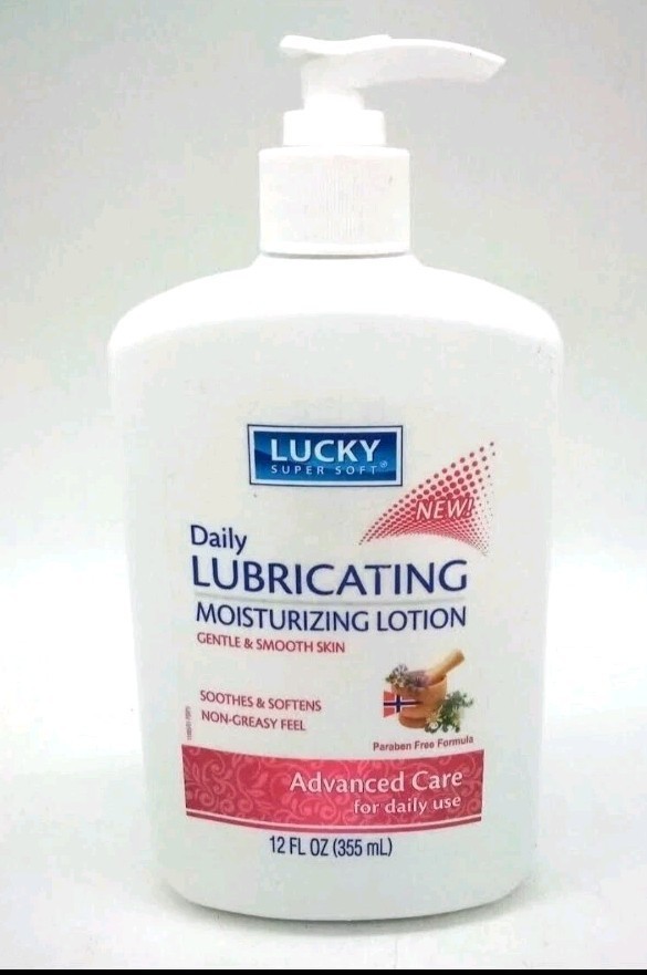 Lucky Super Soft Daily Lubricating Moisturizing Lotion Advance Care 12 oz.