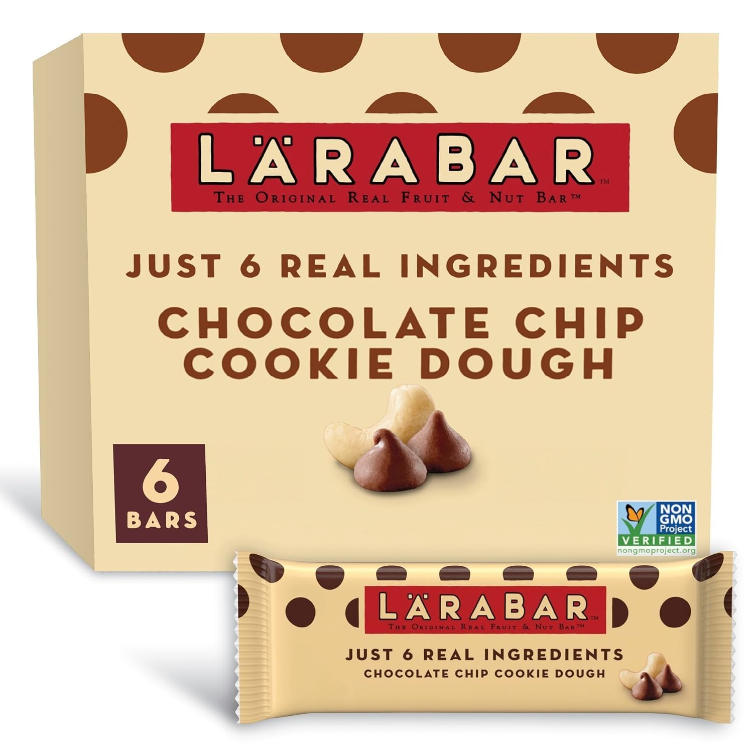 Larabar Chocolate Chip Cookie Dough Bars, 6 ct, & Gluten-Free Treats