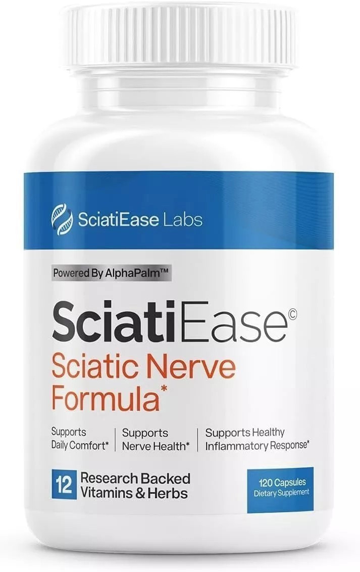 3 PACK SciatiEase Labs Sciati Ease Sciatic Nerve Formula 120 Capsules FAST SHIP-