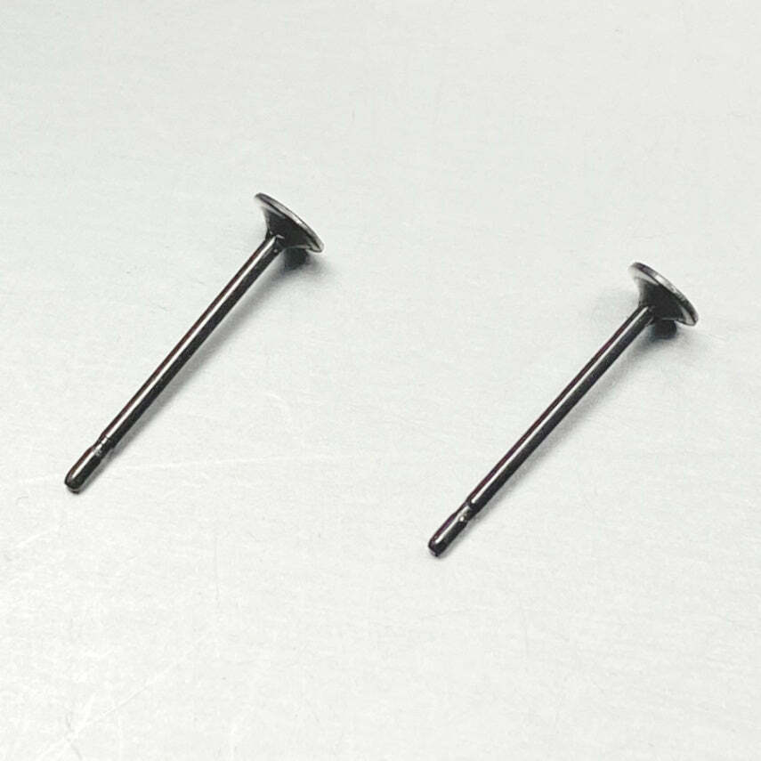RPK-0014 ピアスパーツ アレルギー対応 サージカルステンレス製 平ポスト皿３mm 30ヶ入り 【日本製,ピアス】