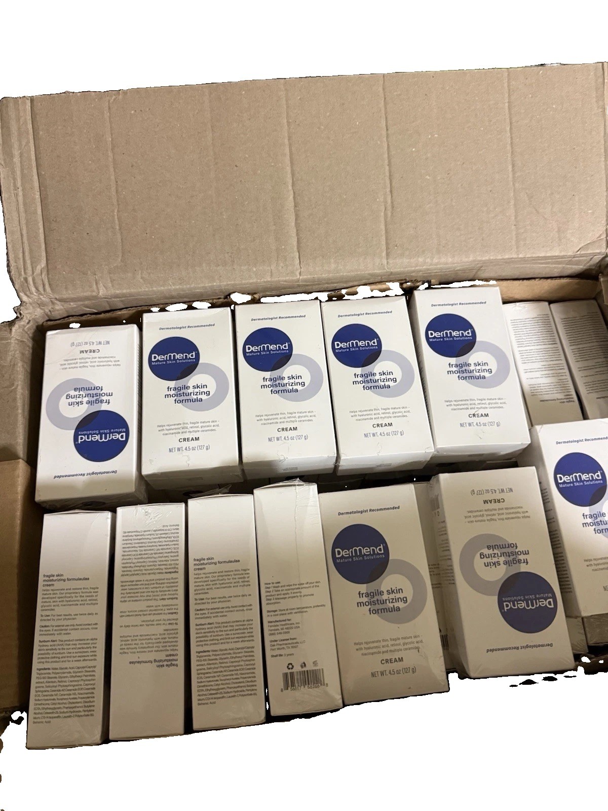 Bulk 50 DerMend Mature Skin Solutions Fragile Skin Moisturizing Cream 4.5 oz