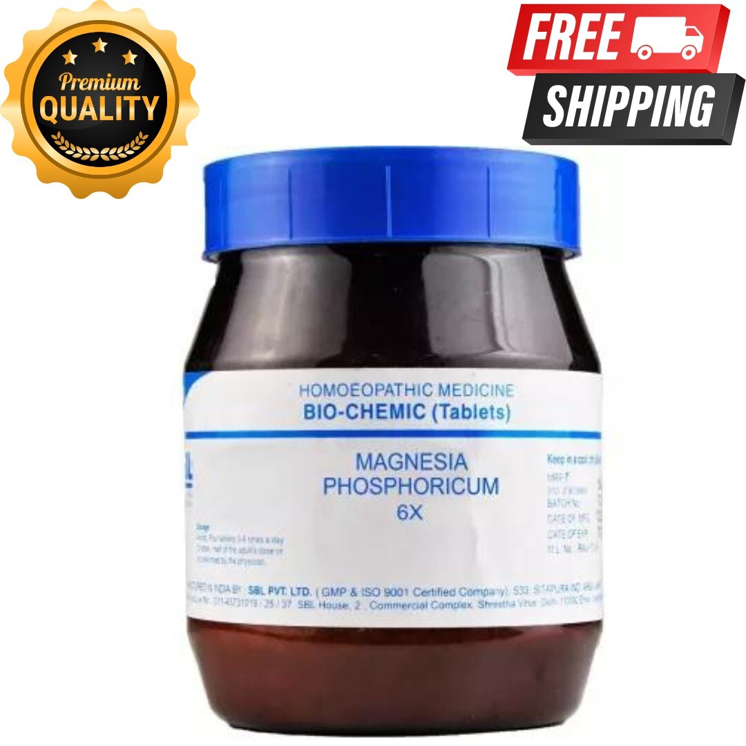 SBL Magnesia Phosphoricum 6X Tablets 16oz (450g) | Biochemic Formula | Fast Ship