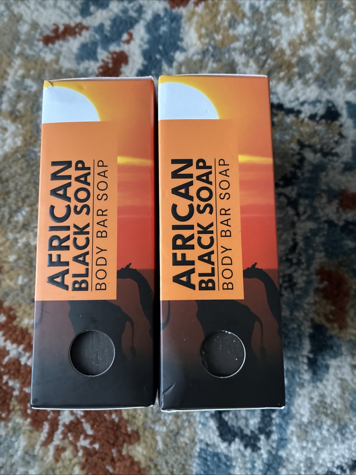 African Black Soap Bar Multipack 2 Bars 10 Oz Vegan Gluten Free Natural Skin