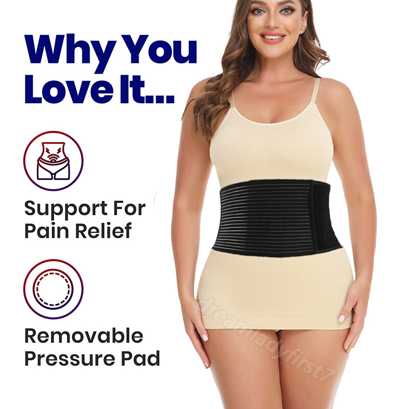 Abdominal Binder Support Wrap Surgical Binder Abdominal Hernia Support Women Men