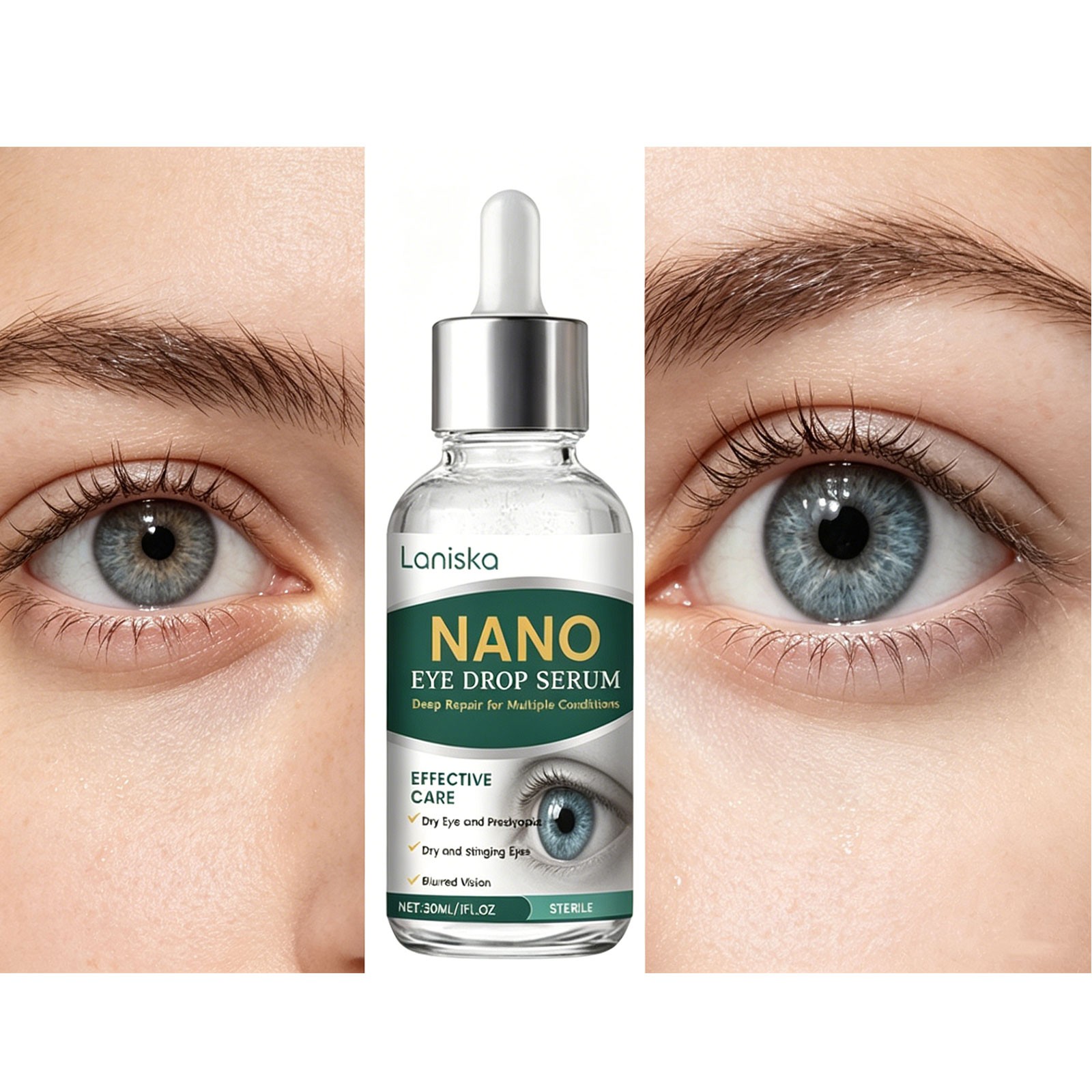 Lubricant Eye Drops for Dry Eyes Relief, Preservative-Free,Contact Lens Friendly