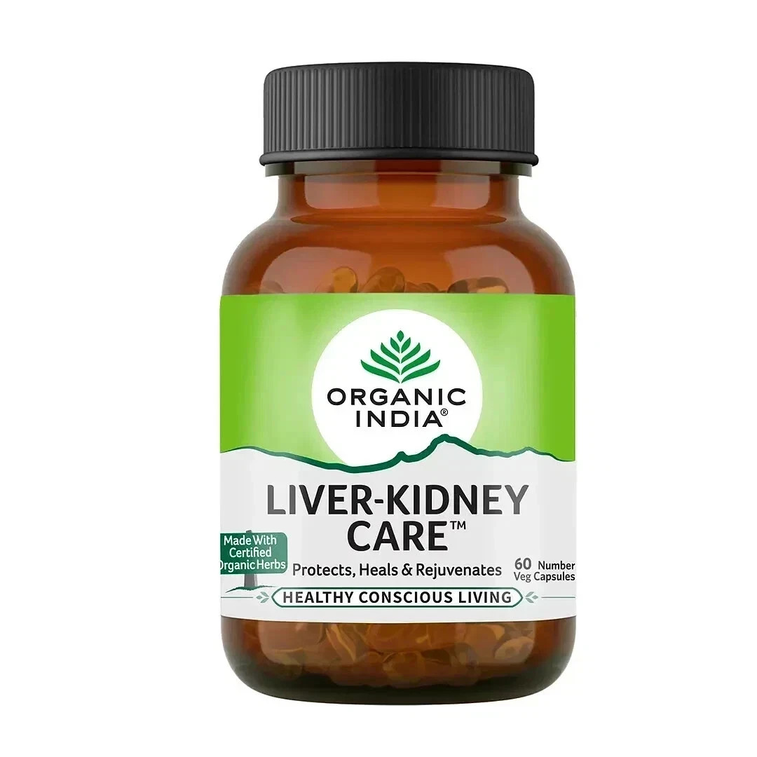 Organic India Liver Kidney Care 60 Caps Promotes Liver & Kidney Function F/S