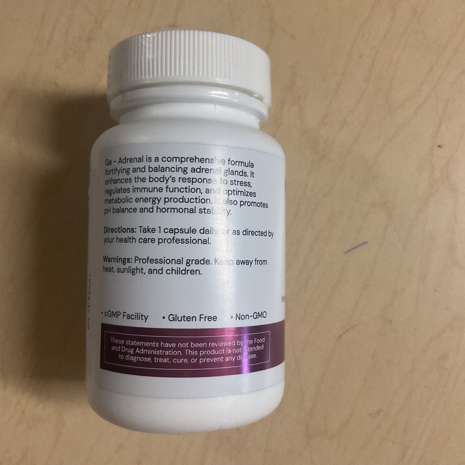 Systemic Formulas Inc Adrenal Support Vitamin C B5 Zinc Selenium 60 Capsules