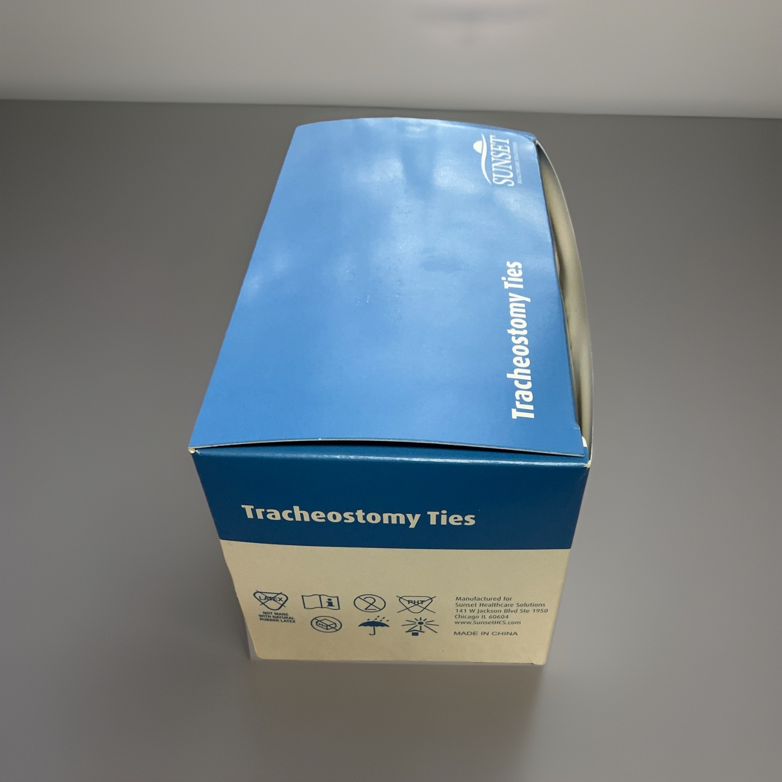 Sunset 2 Piece Tracheostomy Ties 2.5cm x 51cm RES030-20 Box of 20 Units