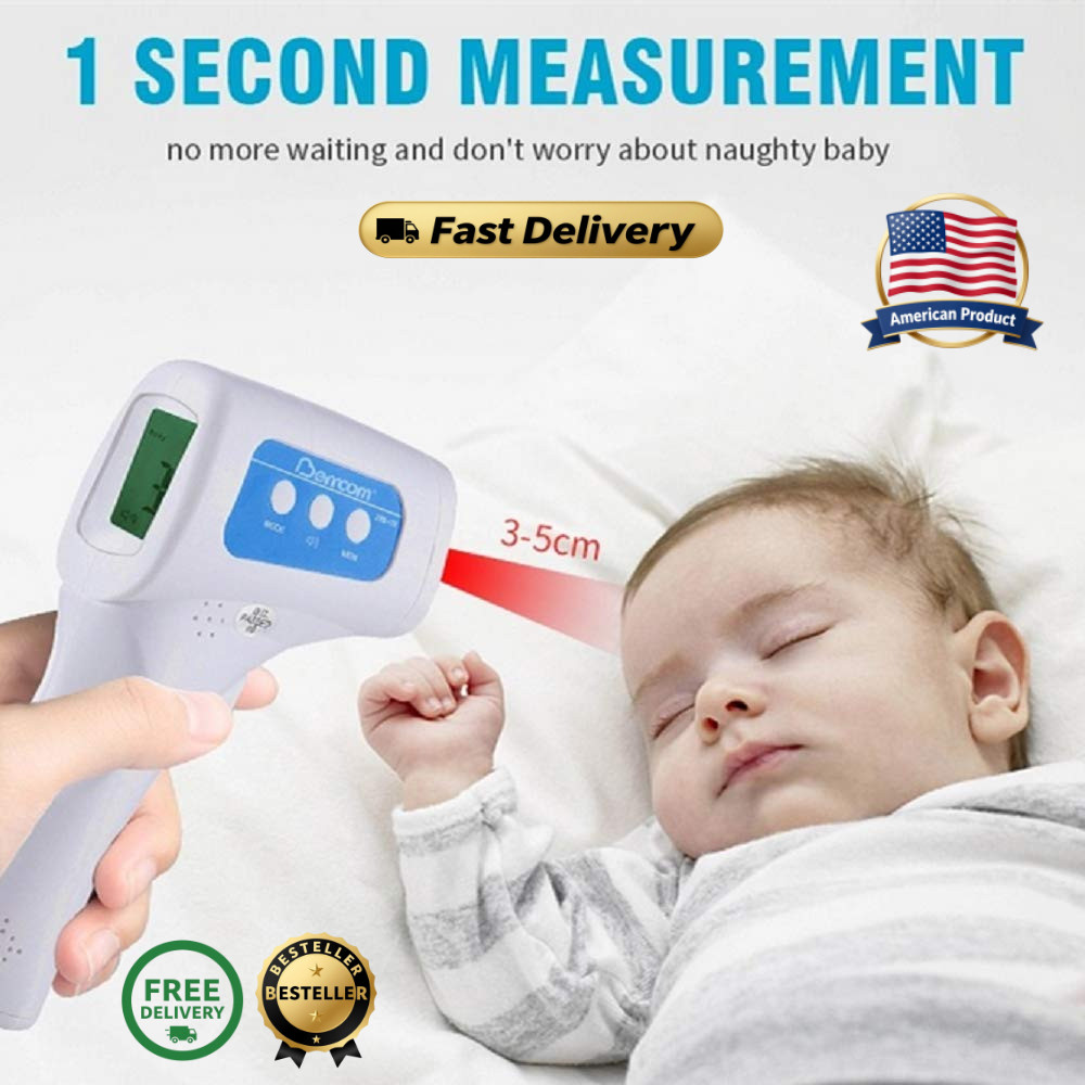 Infrared Forehead Thermometer Non Contact Digital Medical Fever Adult Baby Kids
