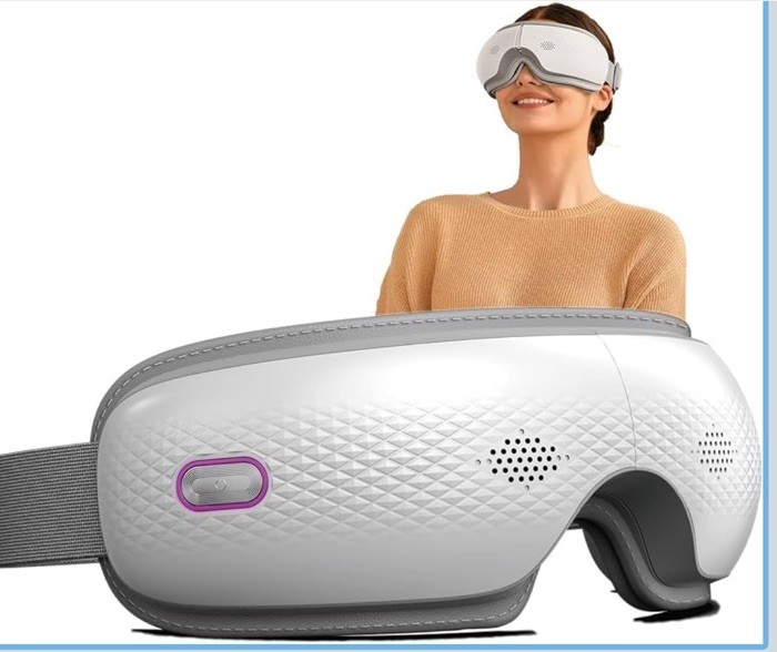SKG ES 300 Heated Eye Massager with Bluetooth, 5 Massage Modes, Sleep Mask