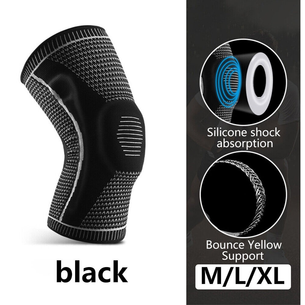Knee Sleeve Compression Brace Support For Sport Joint Pain Arthritis Relief NEW