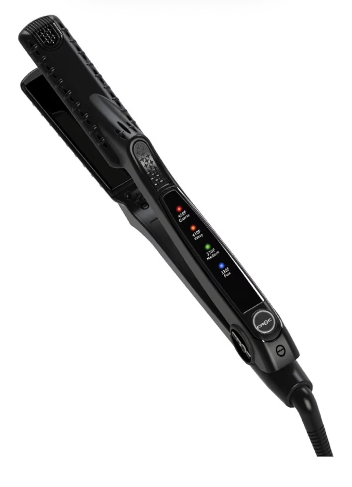 Croc Flat Iron Led Titanium Black 1 inch
