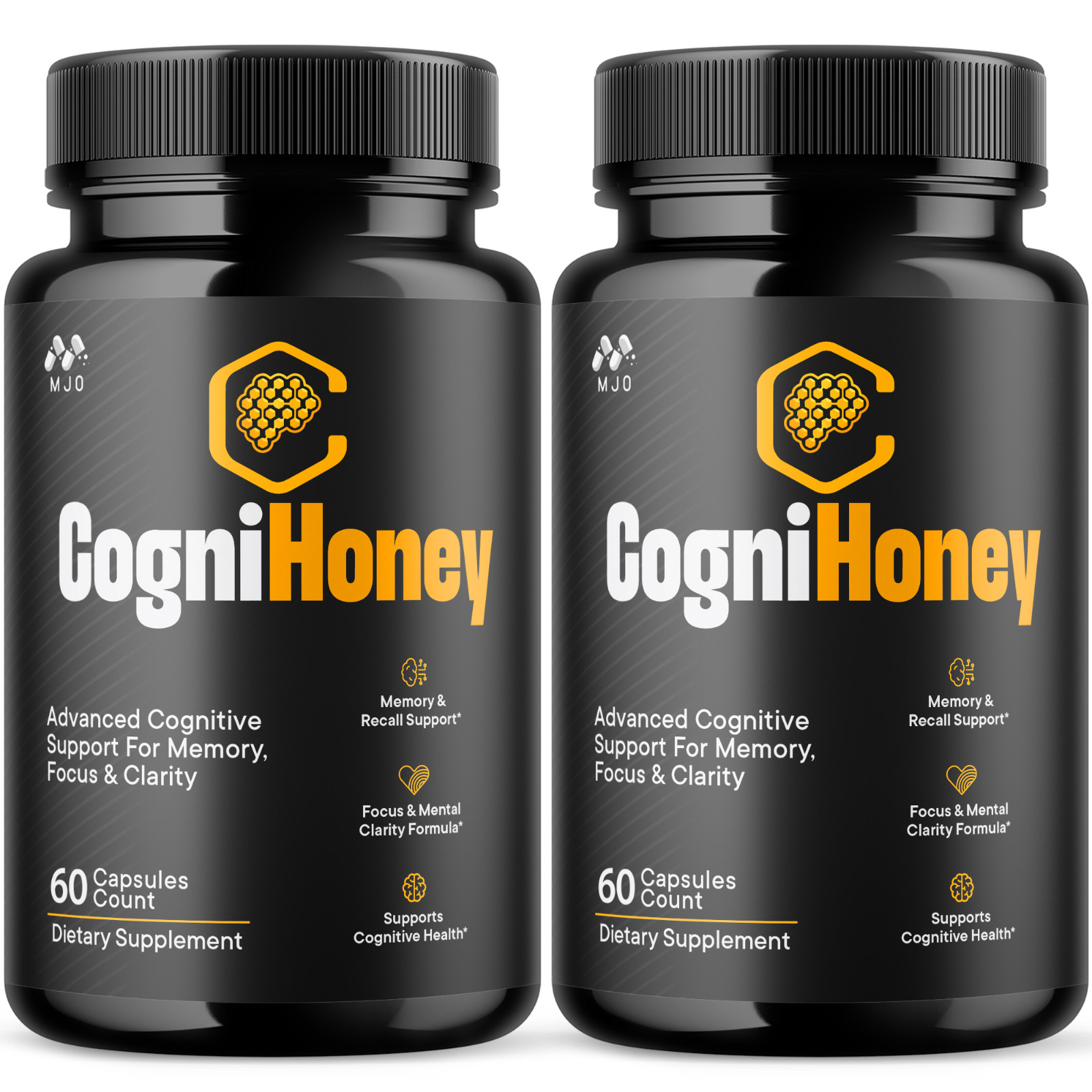 (2 Pack) CogniHoney Advanced Brain Support Supplement Cogni Honey 120 Capsules