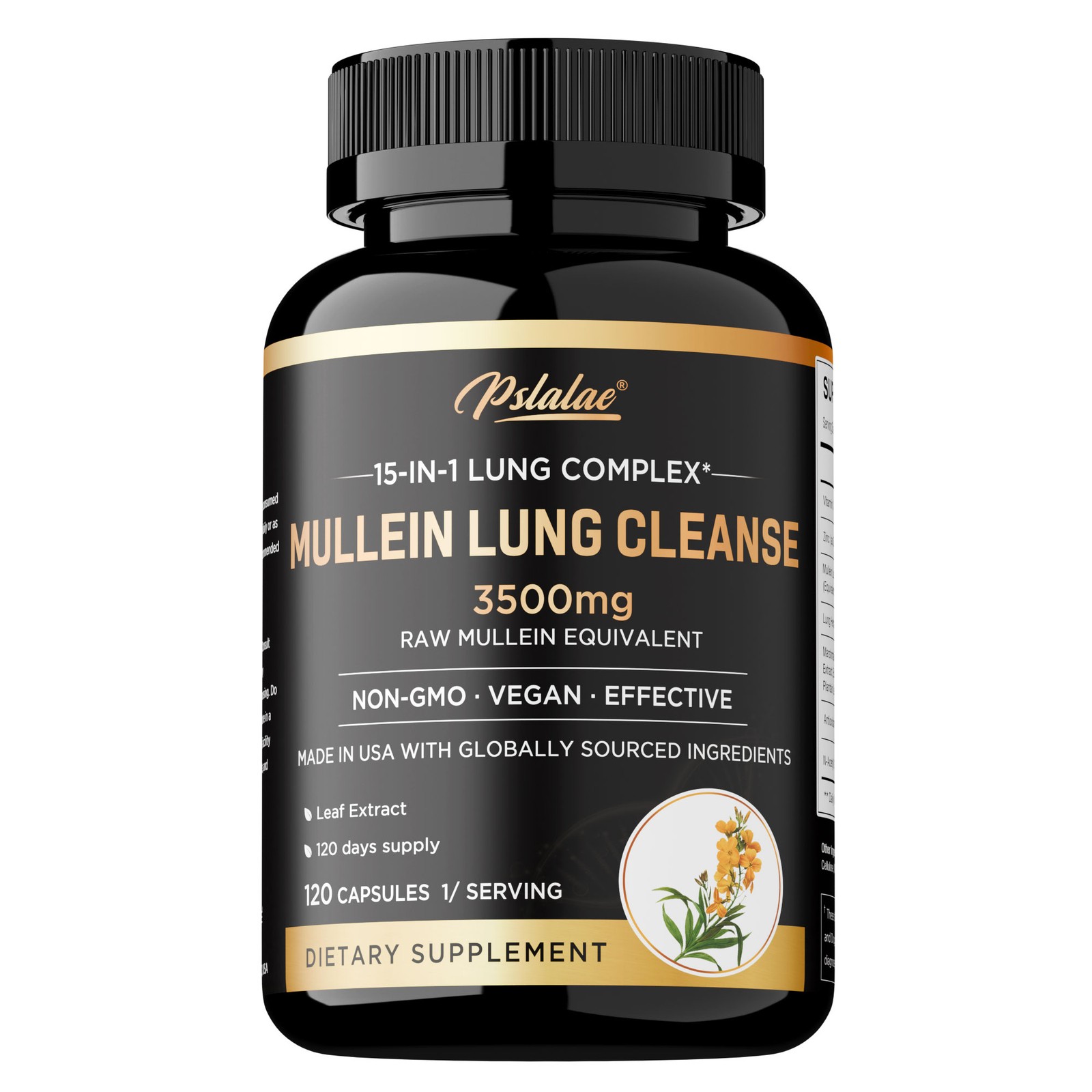 Mullein Lung Cleanse – Respiratory Health, Detox, Olive Leaf, Oregano Leaf