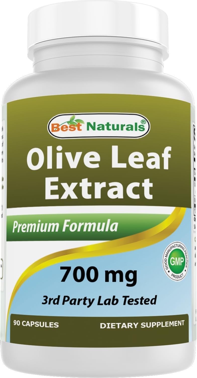 Olive Leaf Extract Capsules 700 Mg – 90 Count, GMP Certified, Made in USA