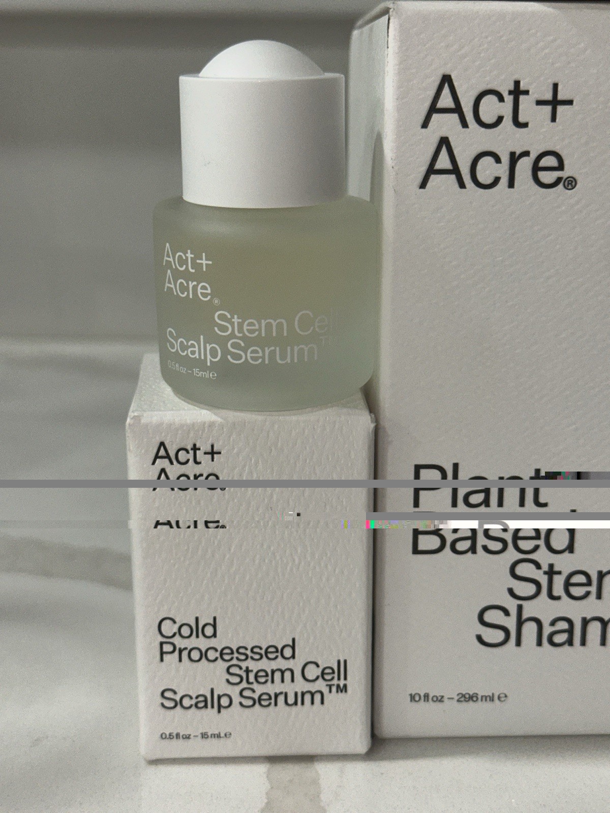 Act+Acre Plant Based Stem Cell Shampoo Liquid 10 fl oz / 296 mL Unisex and serum