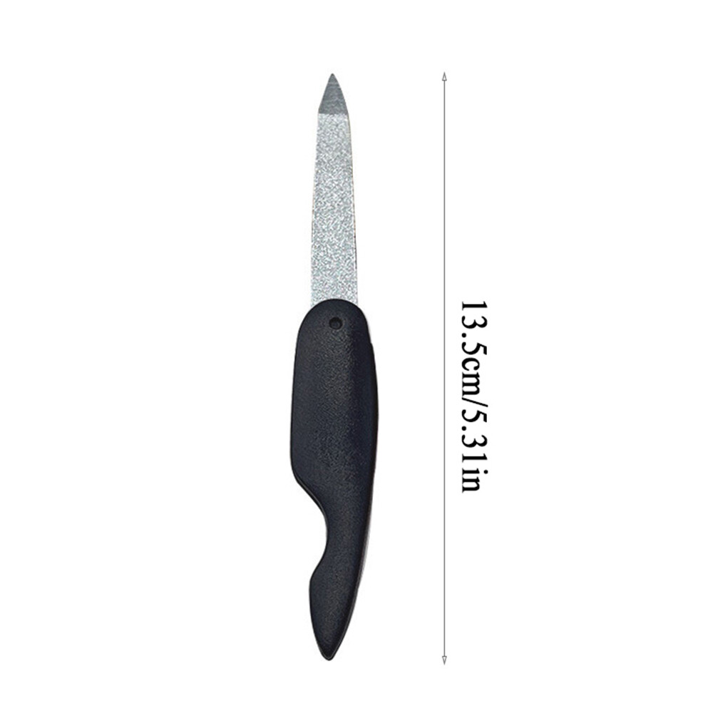 Mini Foldable Bird Nail File Stainless Steel Double-sided Frosted Nail Art Tool