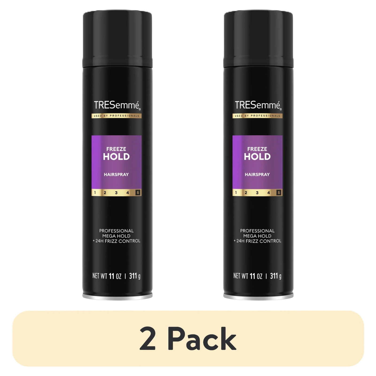 (2 pack) Tresemme Hairspray Freeze Hold for 24-Hour Frizz Control, 11 oz