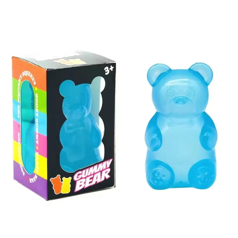 Nee Doh Nice Cube Gummy Bear Blue Fidget Street Toy NEW IN USA