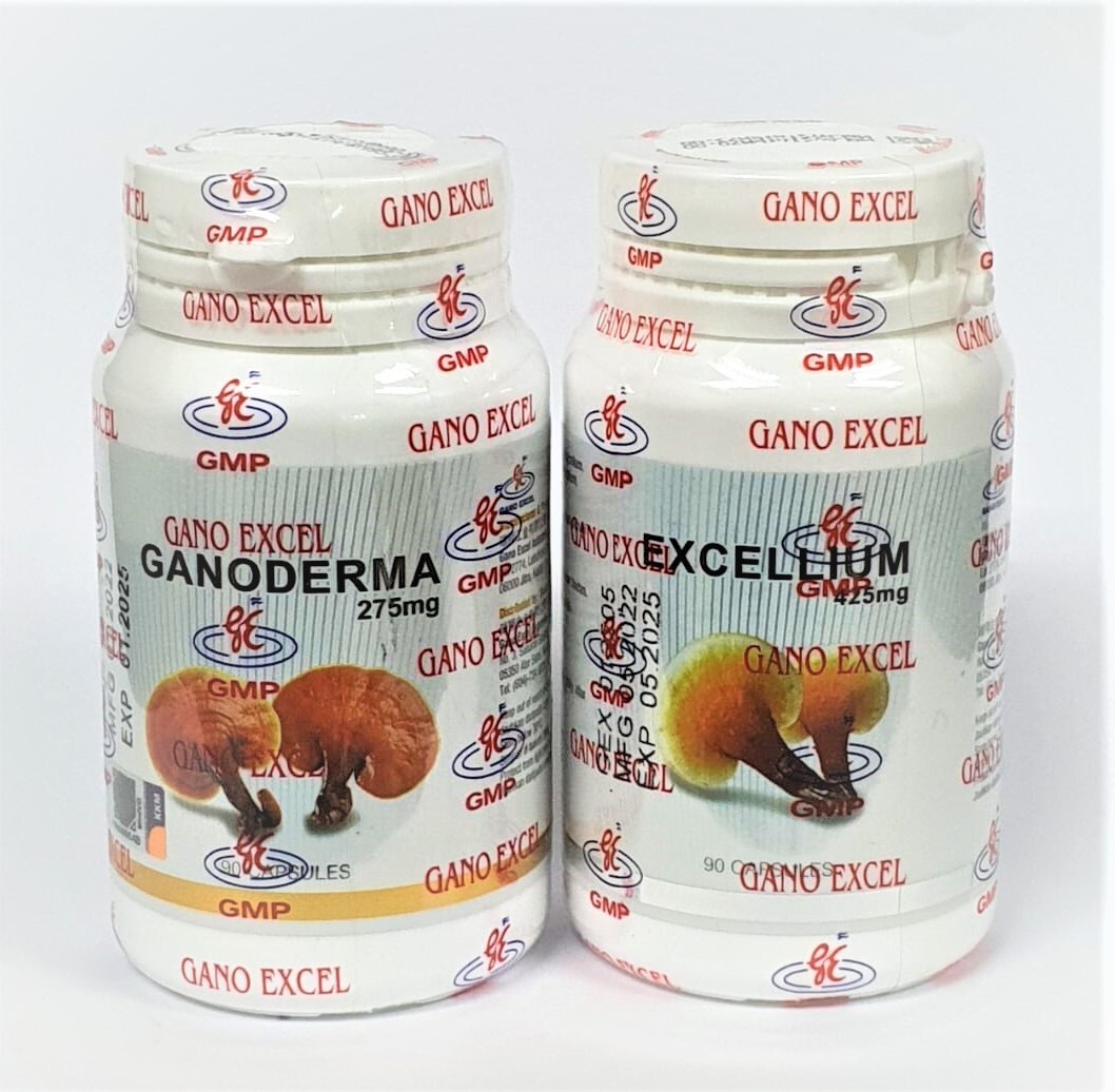 Gano Excel Excellium 90 + Ganoderma Lucidum 90 Capsules Lingzhi Reishi NEW USA