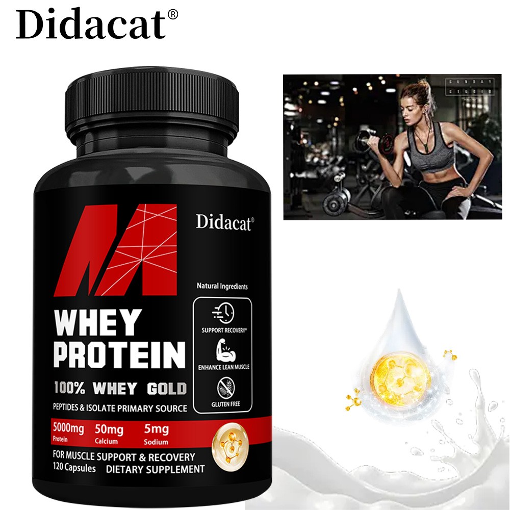 Whey Protein Capsules,100%, Maintains Muscle, Balance Muscle, Strength Health