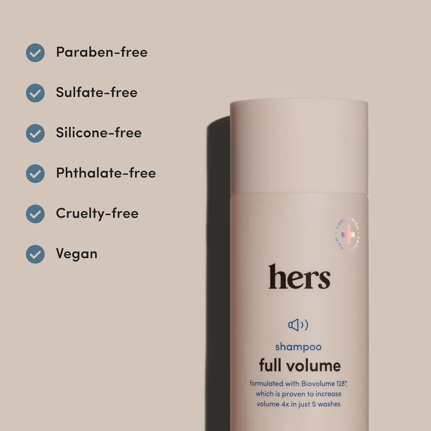 Hers Full Volume Shampoo 6.4 oz 2 Pack | Volumizing | Coastal Cedar Citron