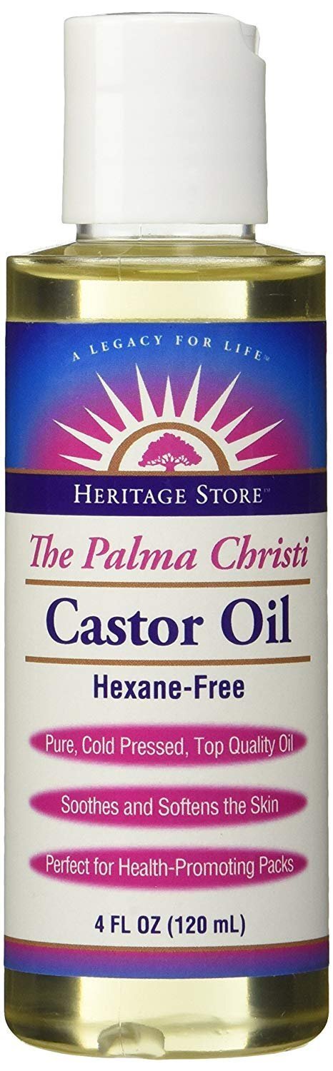 Heritage Store Castor Oil Nourishing Treatment 100% Cold Pressed Vegan 4 fl oz