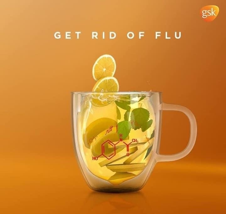 Panadol Cold and Flu Hot Lemon And Honey Vapour Release, 10 Sachets