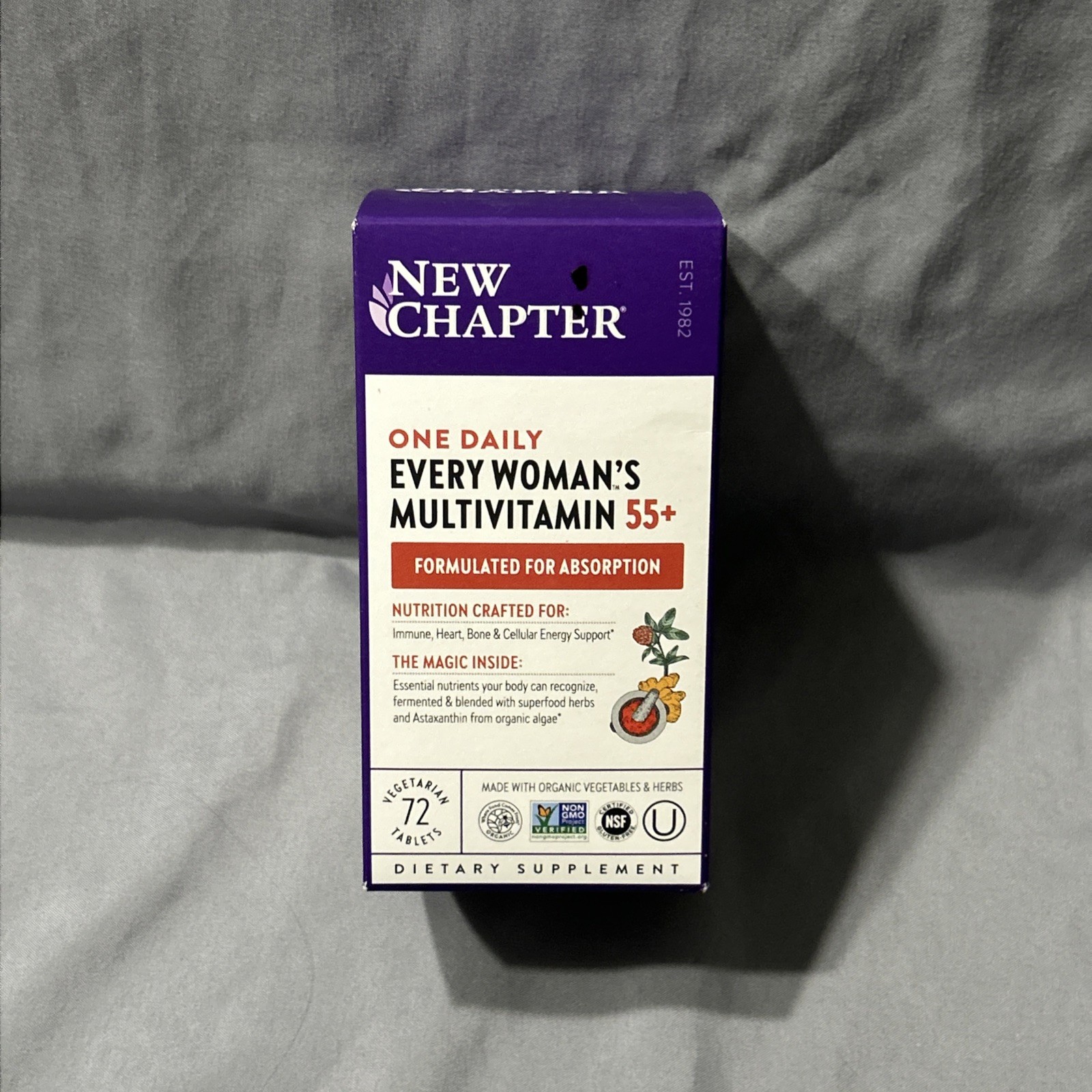 New Chapter 72 Tablets Multivitamin Supplement for Woman Aged 55+
