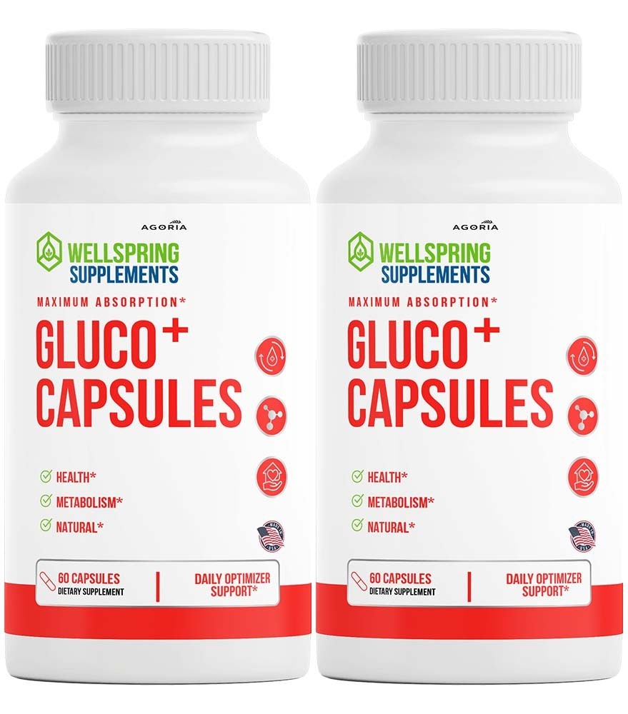 (2 Pack) Gluco+ Advanced Blood Health Support Supplement Gluco Plus Capsules