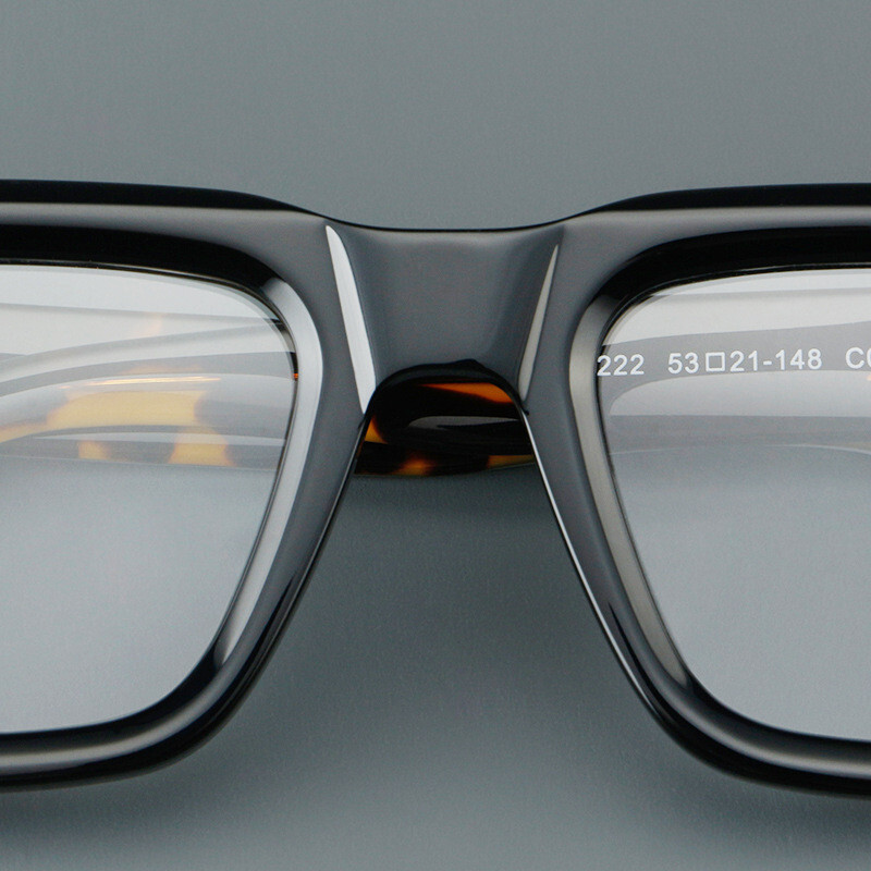 Thick Square Acetate Reading Glasses Resin Lenses Readers Retro Eyeglasses frame