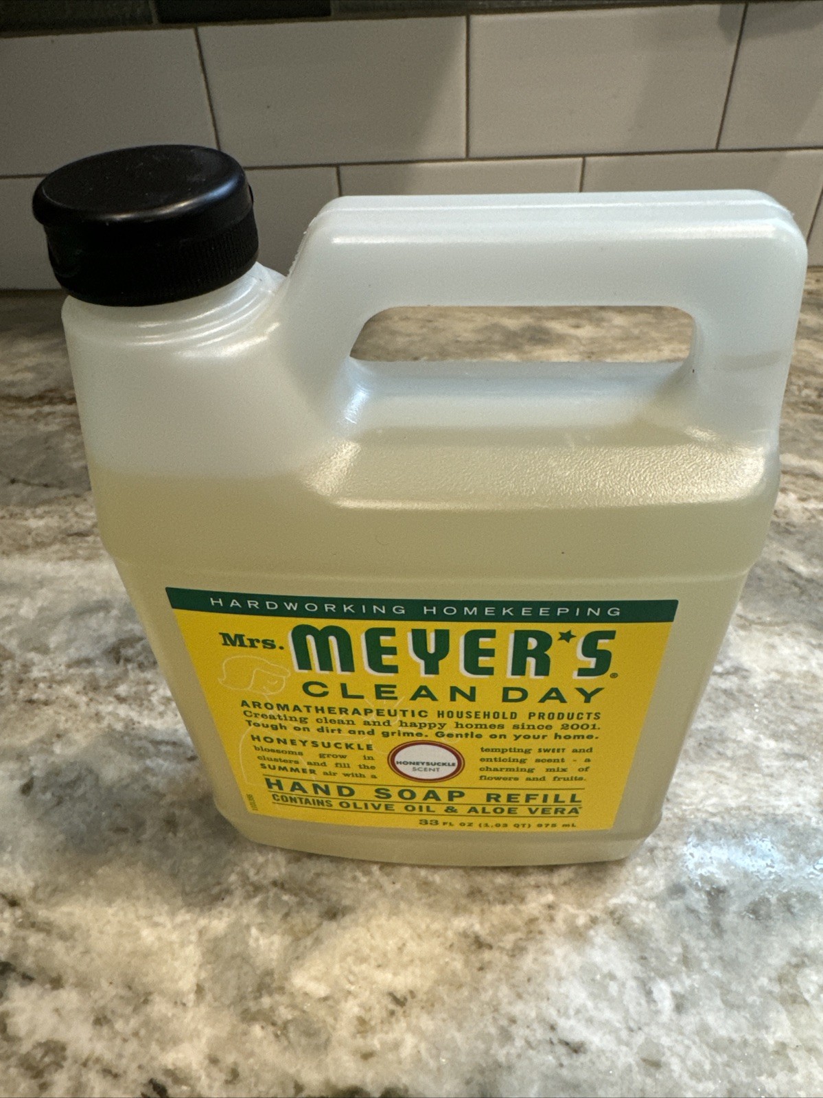 Mrs Meyer’s Clean Day Honeysuckle Liquid Hand Soap 33 Fl Oz Pack of 1